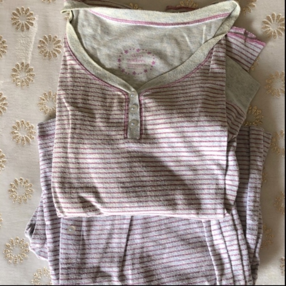 Striped Henley Pajama Set